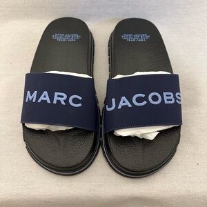 Marc Jacobs Black and Blue Sandals